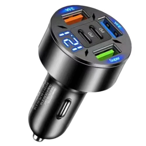 Fast car charger 66w quad - charger,