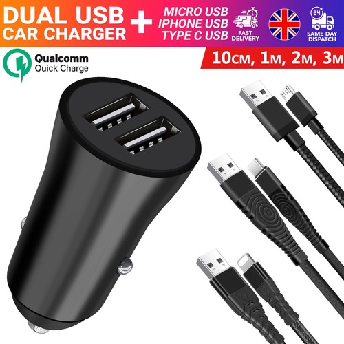Car charger dual - charger, fast
