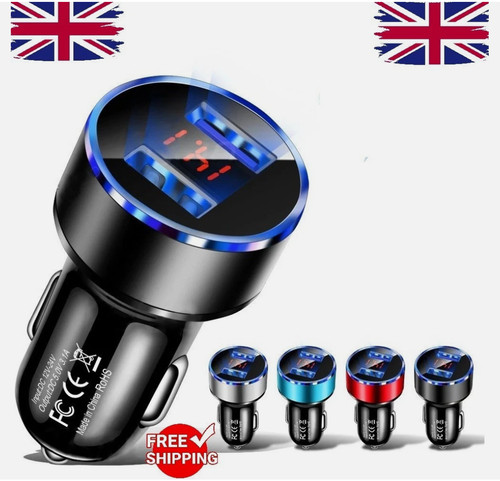 Dual usb fast car charger - usb,