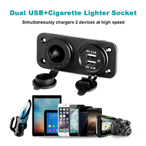 12v dual usb car - 12v, cigarette