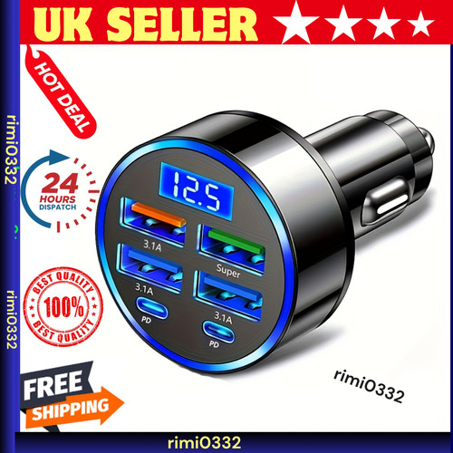Fast car charger adapter - fast, 4usb