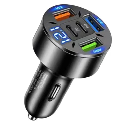 Fast car charger 66w quad - charger, pd