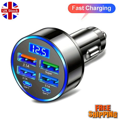 Fast car charger adapter 4usb - charger,