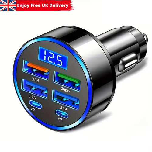 Fast car charger - fast, 4usb