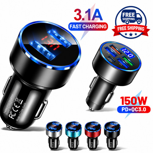 Dual usb fast car charger - 3.1a,
