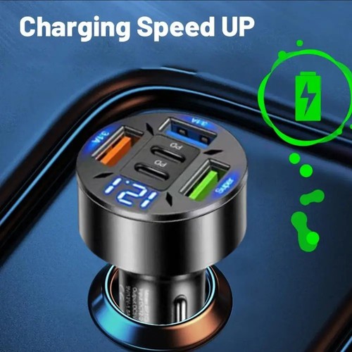 Fast car charger 66w - pd,