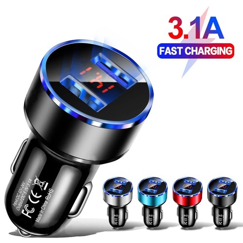 Dual usb fast car charger - dual,