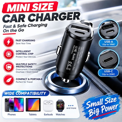 Fast car charger - fast, usb