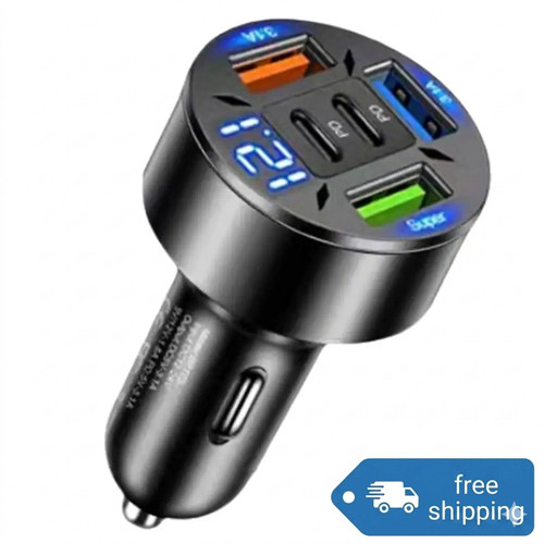 Fast car charger 66w - car,