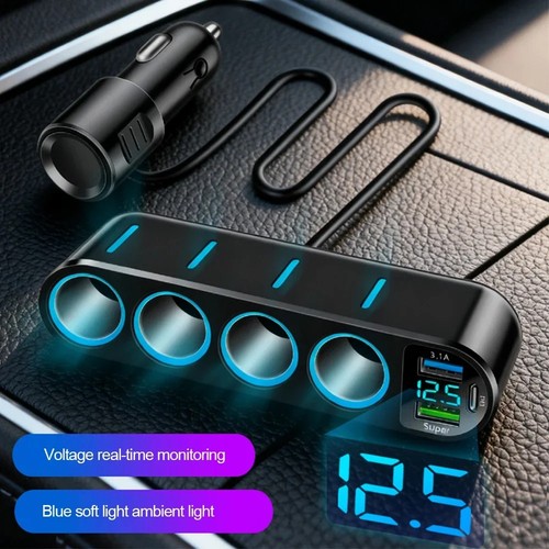 4way car cigarette - 4way,